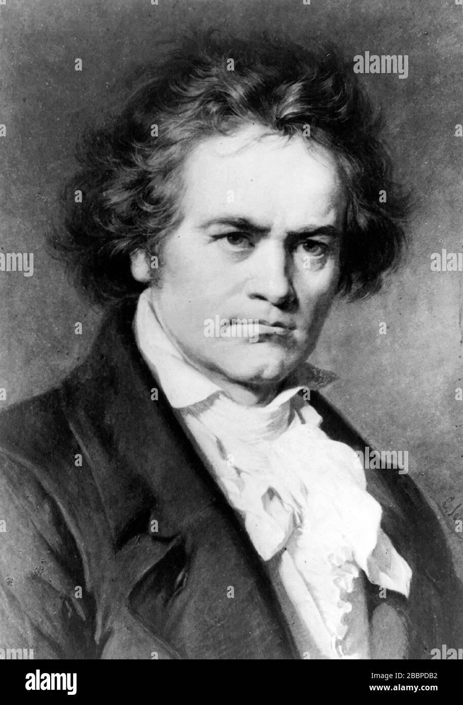 LUDWIG van BEETHOVEN (1770-1827) German composer about 1816 Stock Photo