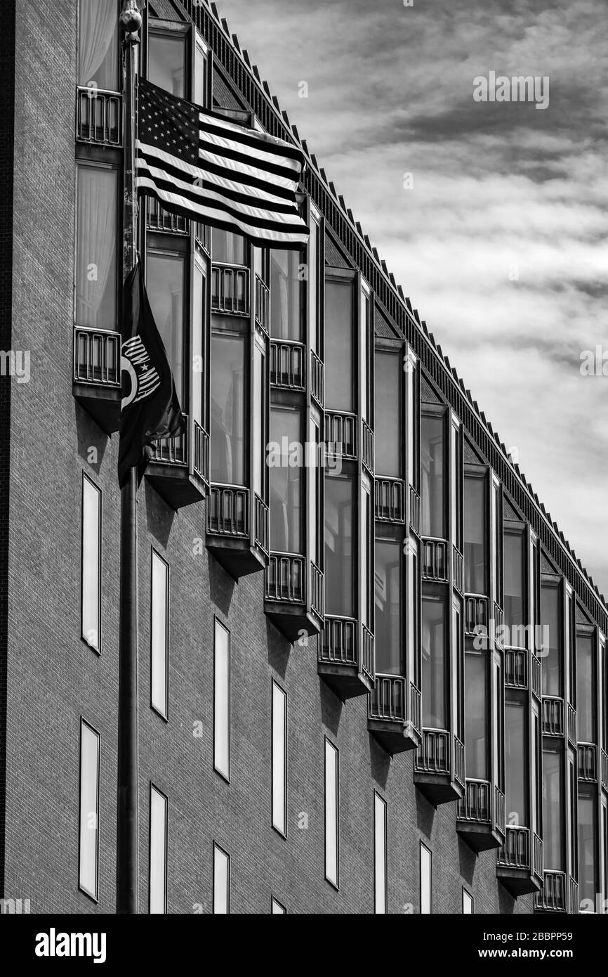 The Howard T. Markey National Courts Building for the United States Court of Appeals for the Federal Circuit on 717 Madison Pl, Washington DC Stock Photo