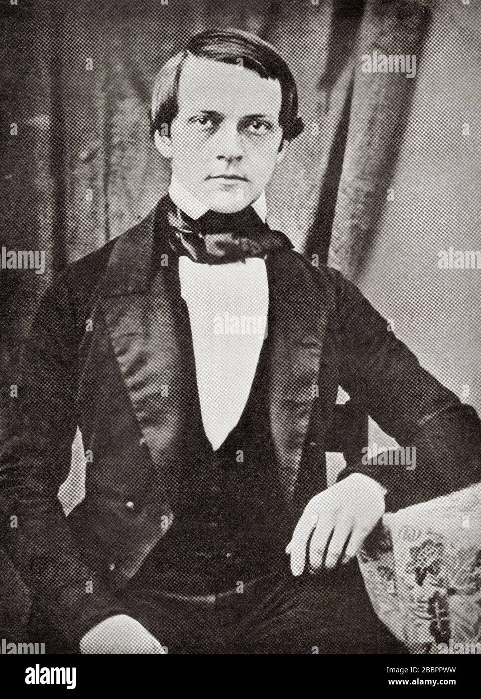 Hermann Ludwig Ferdinand von Helmholtz, 1821 – 1894.  German physician and physicist.  From Selected Readings in the History of Physiology, published 1930. Stock Photo