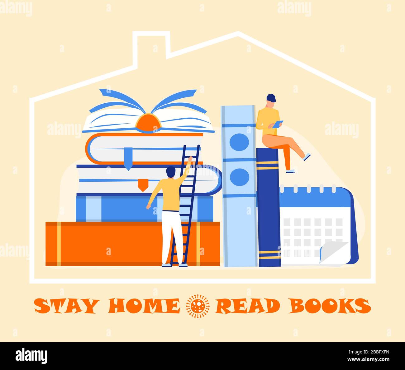 Coronavirus Prevention Concept Vector Tiny People Are Reading A