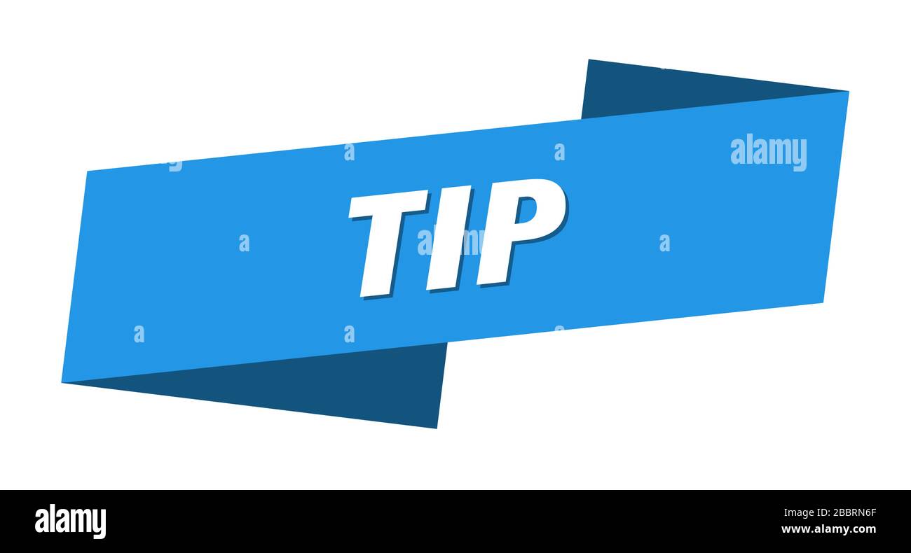 Tipper Banner tip banner template. tip ribbon label sign Stock Vector Image & Art - Alamy