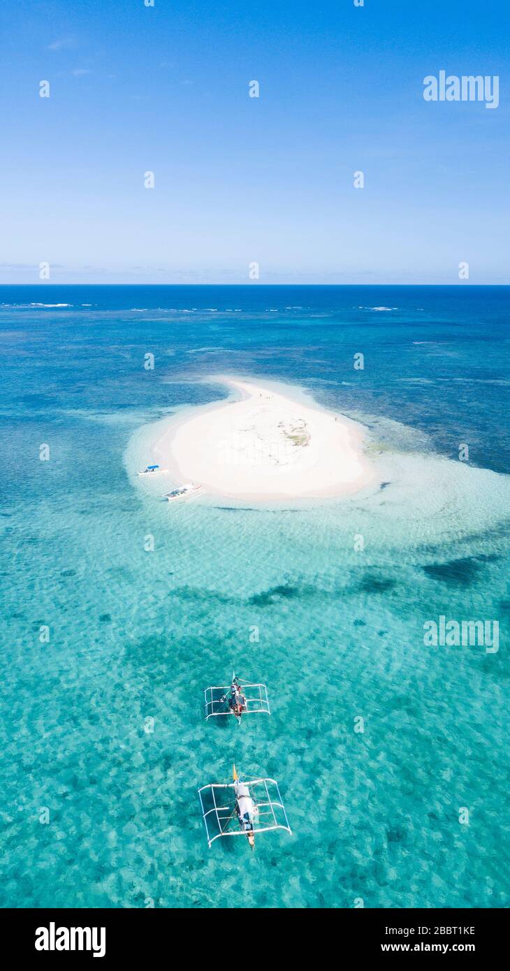 Naked Island Siargao Philippines aerial view Stock Photo - Alamy