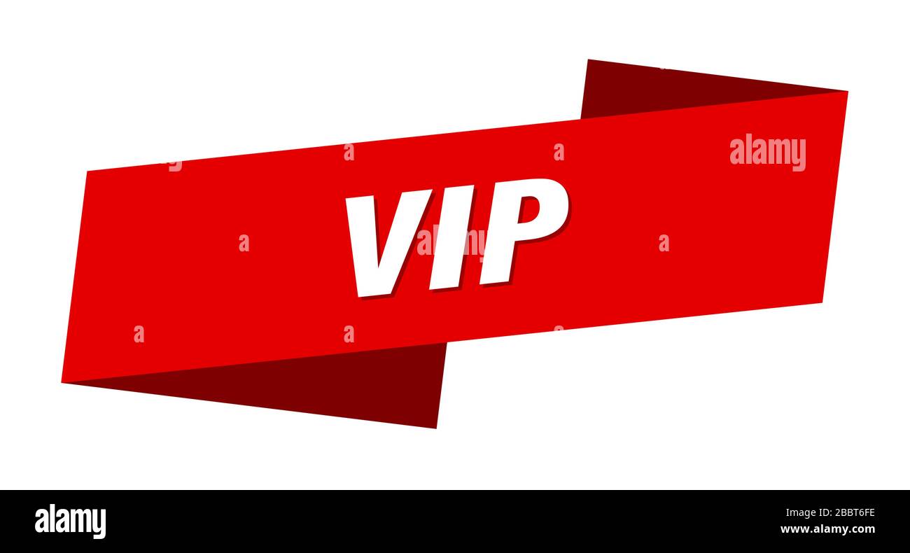 vip banner template. vip ribbon label sign Stock Vector Image & Art - Alamy