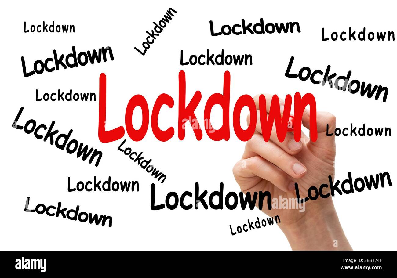 Lockdown writing word hires stock photography and images Alamy