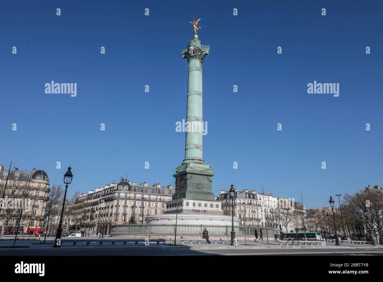 PARISIAN LOCKDOWN 15 TH DAY, PARIS Stock Photo