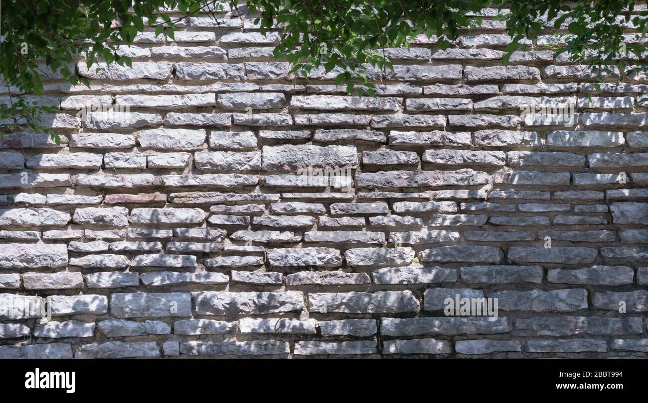 beautiful wall of gray stone Stock Photo - Alamy