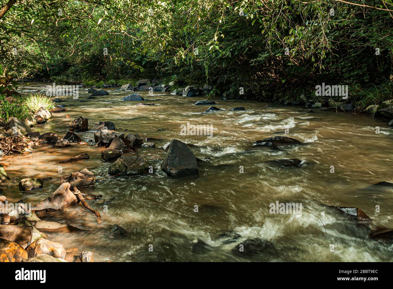 Xaxim River. Xaxim, Santa Catarina, Brazil. Stock Photo