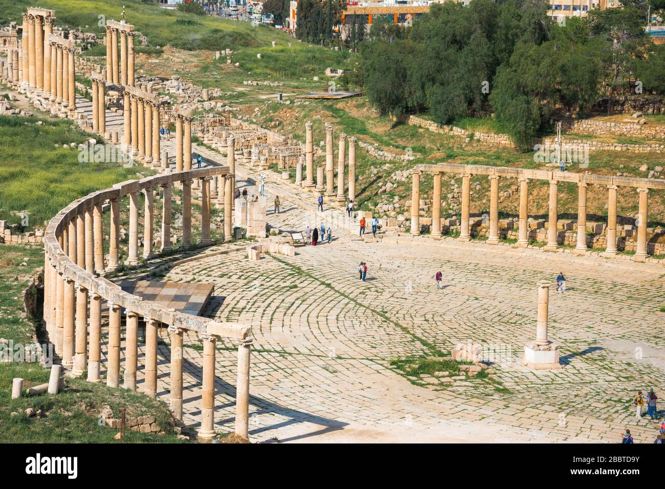 Ancient and roman ruins of Jerash (Gerasa), Jordan Stock Photo - Alamy
