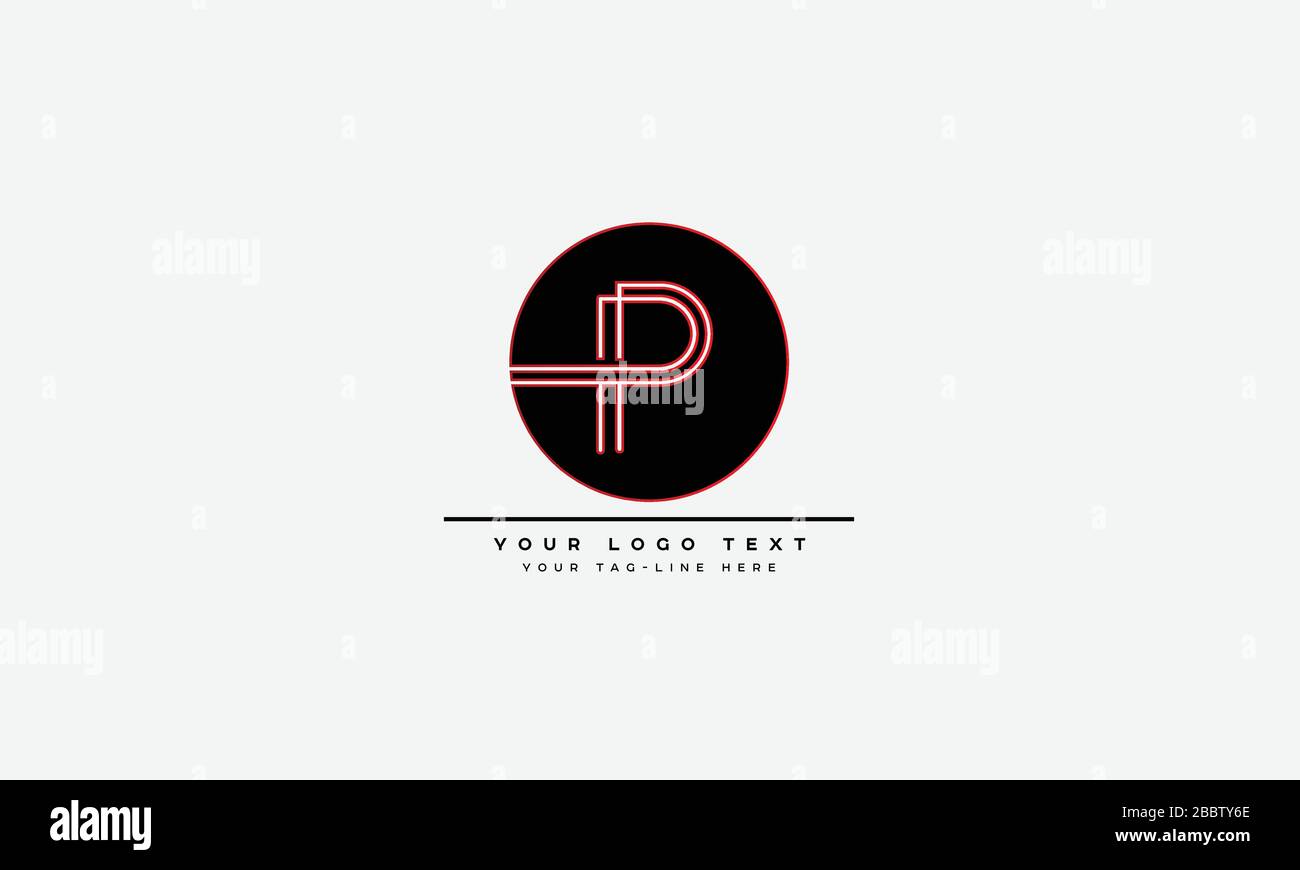 ABSTRACT LOGO P, PP ALPHABET LETTERS DESIGN Stock Vector Image & Art ...
