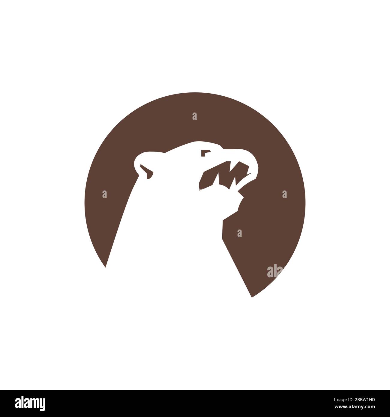 Bear Logo Vector Design Template Stock Vector