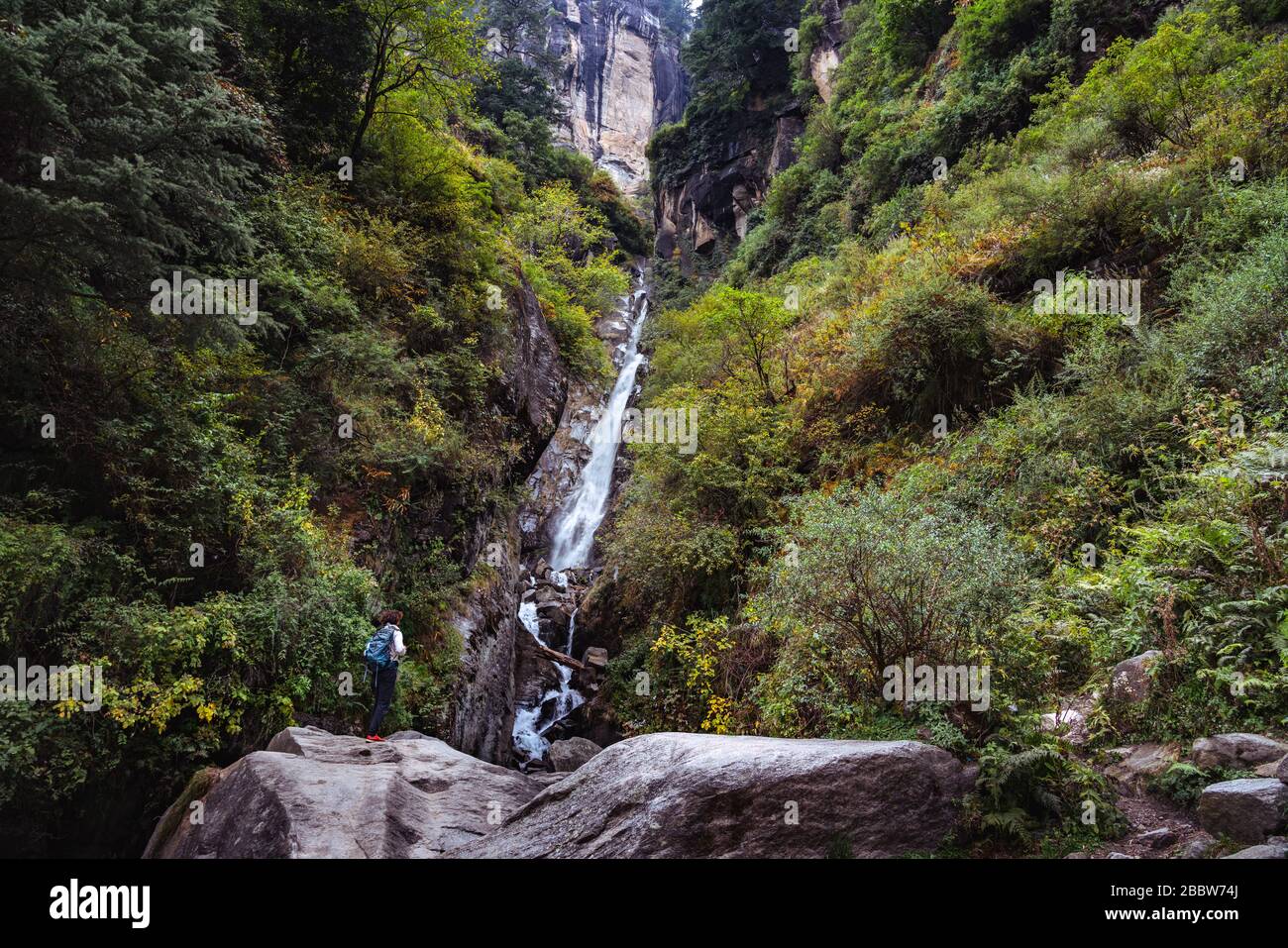 Manali India waterfalls Stock Photo