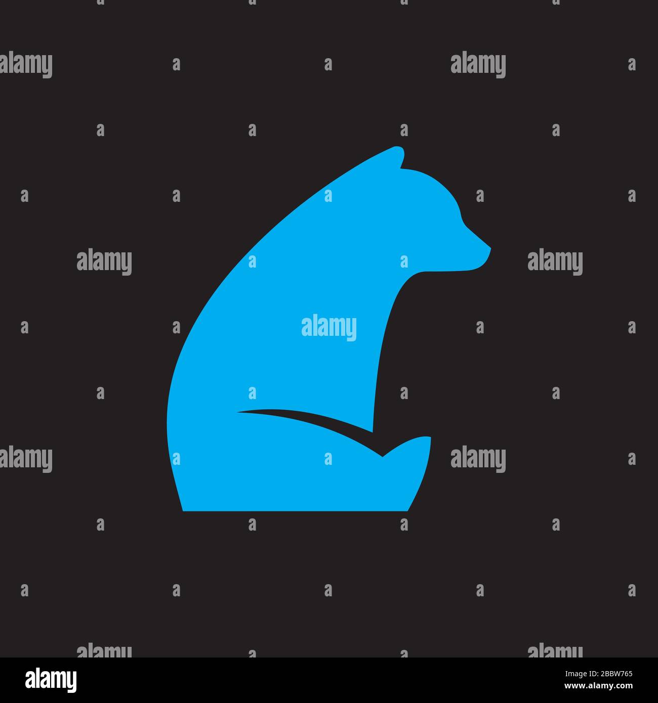 Bear Logo Vector Design Template Stock Vector