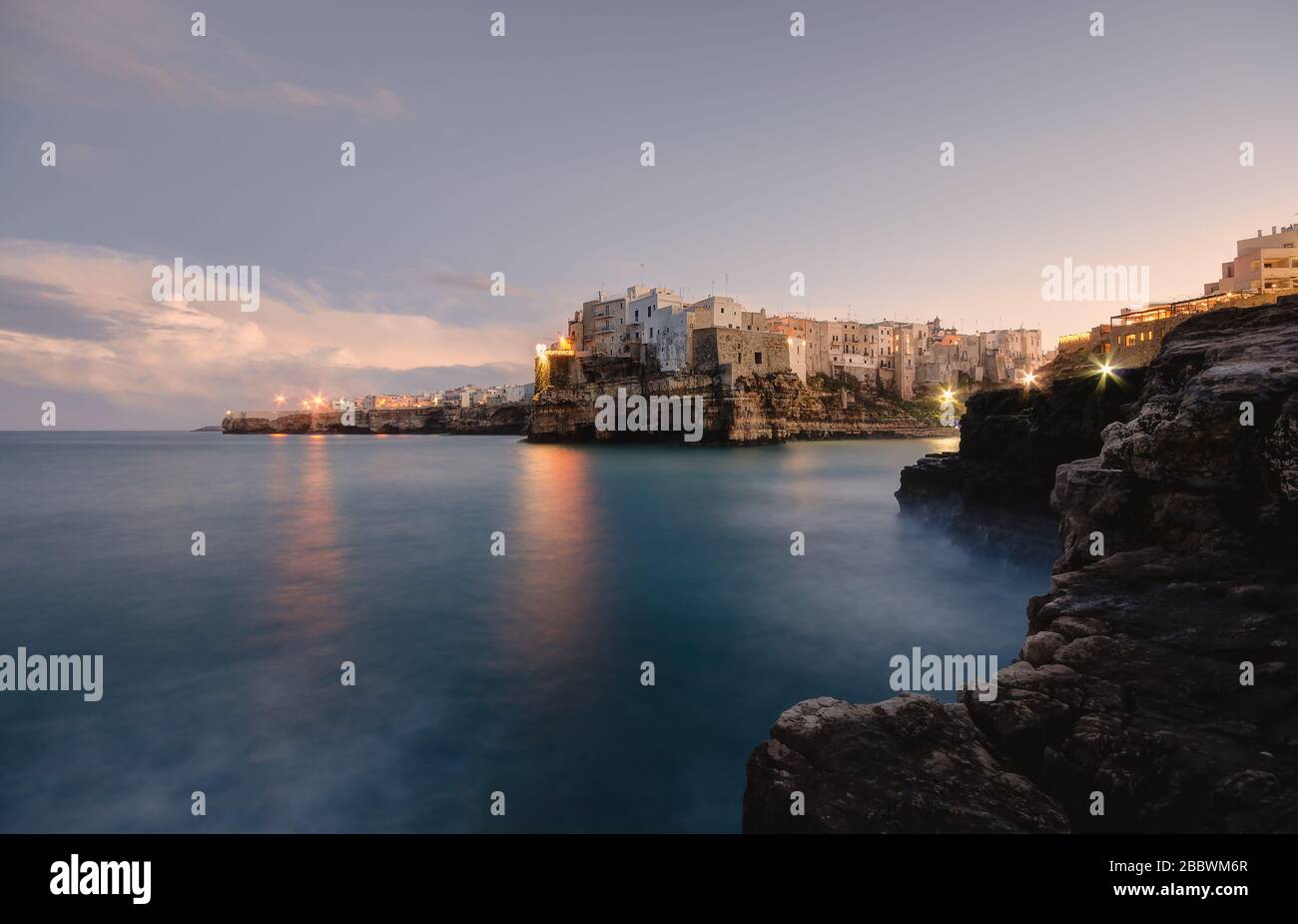 Beautiful view polignano mare hi-res stock photography and images - Alamy