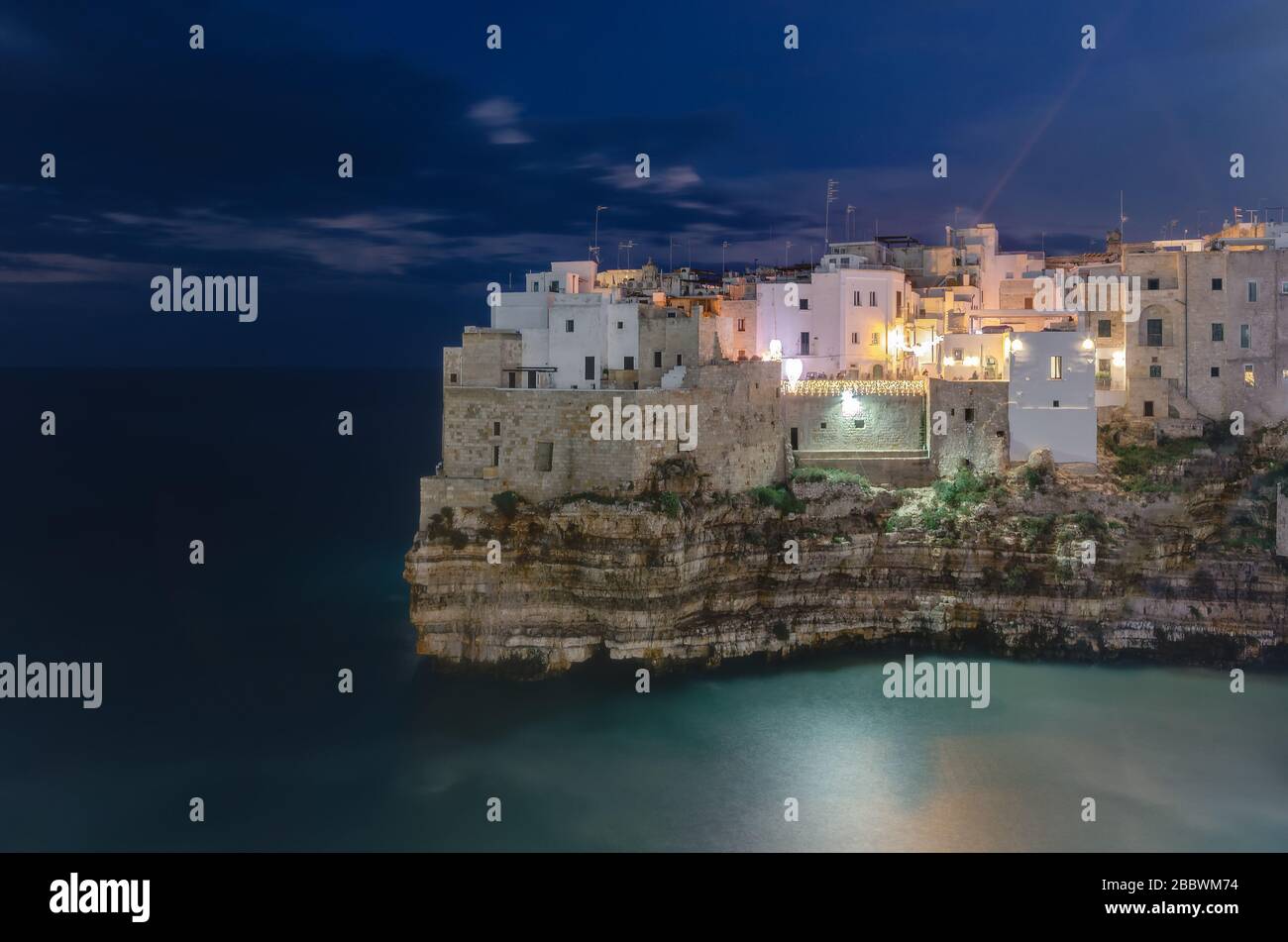 View polignano mare night hi-res stock photography and images - Alamy