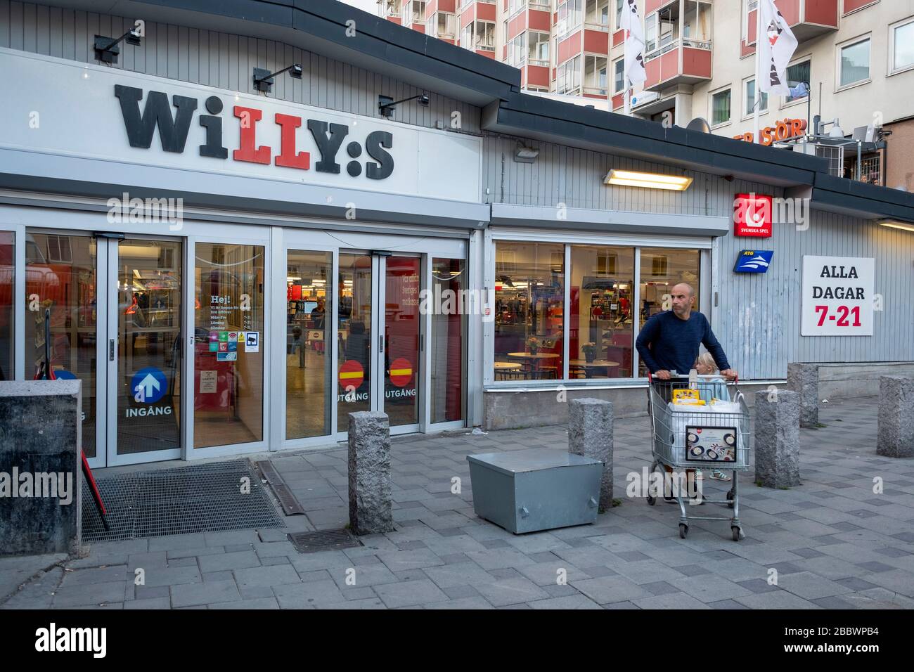 Willys discount grocery chain in Gothenburg, Sweden, Europe Stock Photo