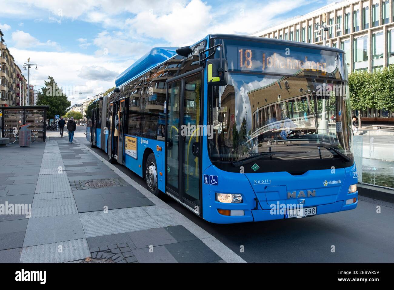Bus in Gothenburg, Sweden, Europe Stock Photo