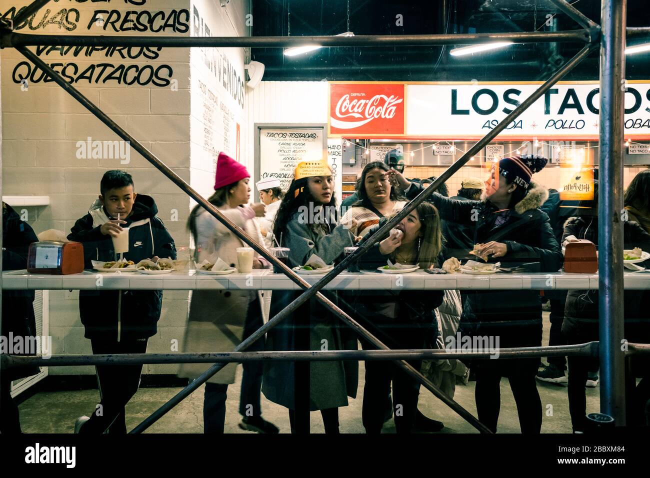 Tacos restaurant at Times square, New York Stock Photo Alamy