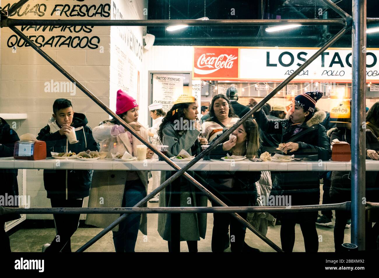 Tacos restaurant at Times square, New York Stock Photo Alamy