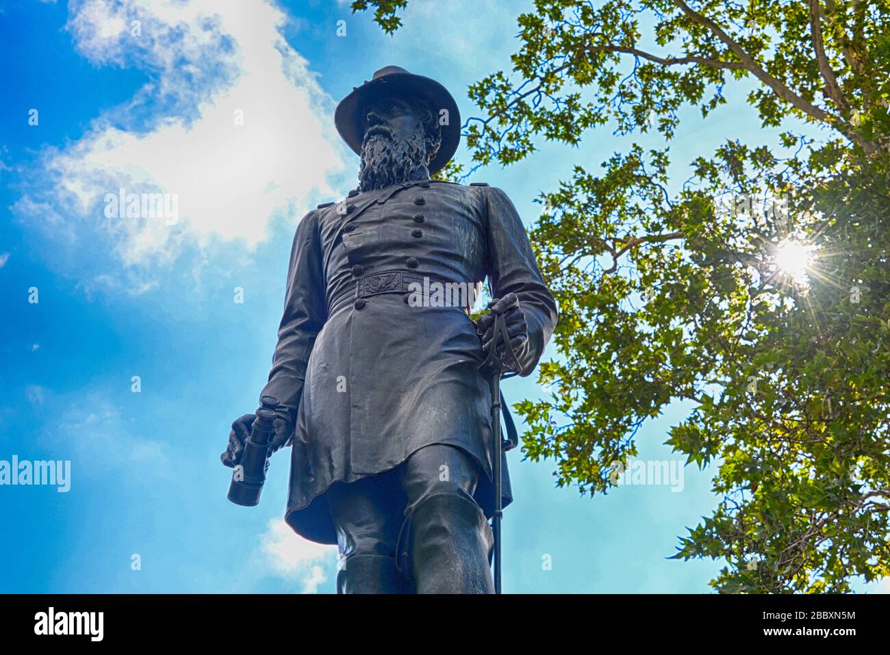 Statue of John Aaron Rawlins, a Union Army general who served during the Civil War and later as Secretary of War. Washington, D.C. Stock Photo