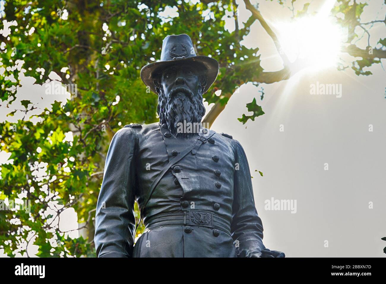 Statue of John Aaron Rawlins, a Union Army general who served during the Civil War and later as Secretary of War. Washington, D.C. Stock Photo