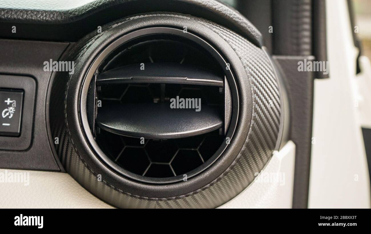Close up the car's air conditioner Stock Photo