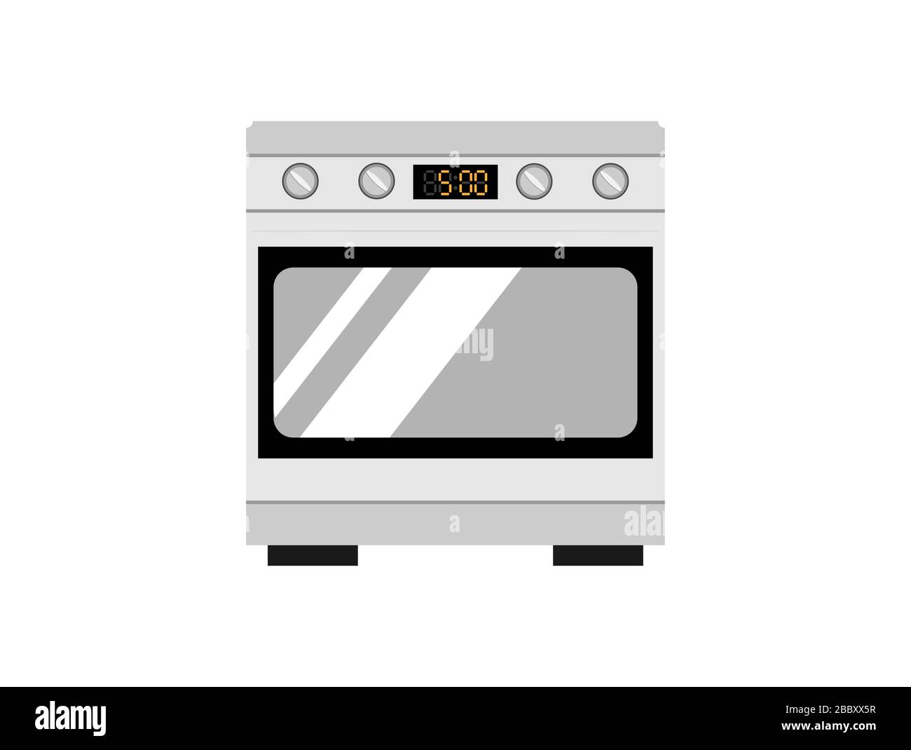 Kitchen stove gas oven design vector Stock Photo Alamy