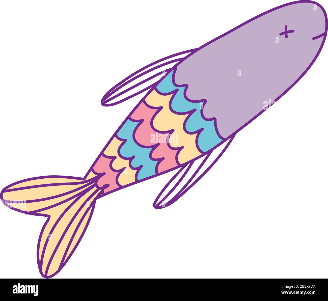 dead fish cartoon design, Kawaii expression cute character funny and  emoticon theme Vector illustration Stock Vector Image & Art - Alamy