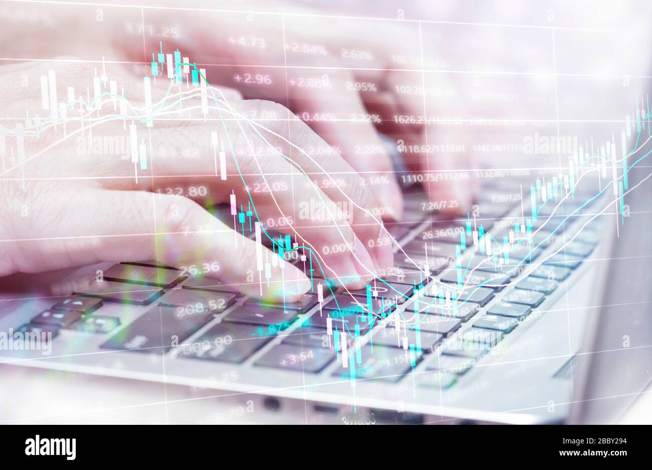 working with computer in the office Stock Photo - Alamy