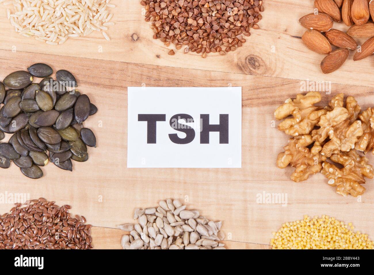 Dietary and beneficial eating for thyroid gland. Food containing