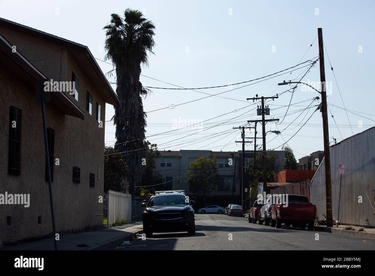 Street view of downtown Compton, California, USA Stock Photo Alamy