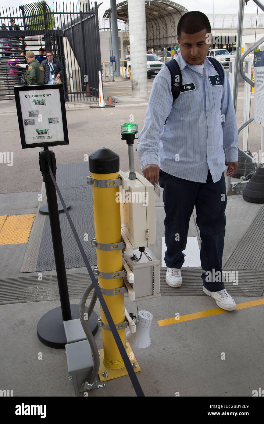 San Diego Sector Operations U.S. Customs and Border Protection process travelers through
