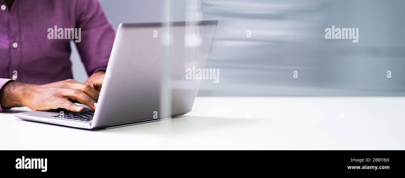 African american hands typing hi-res stock photography and images - Alamy