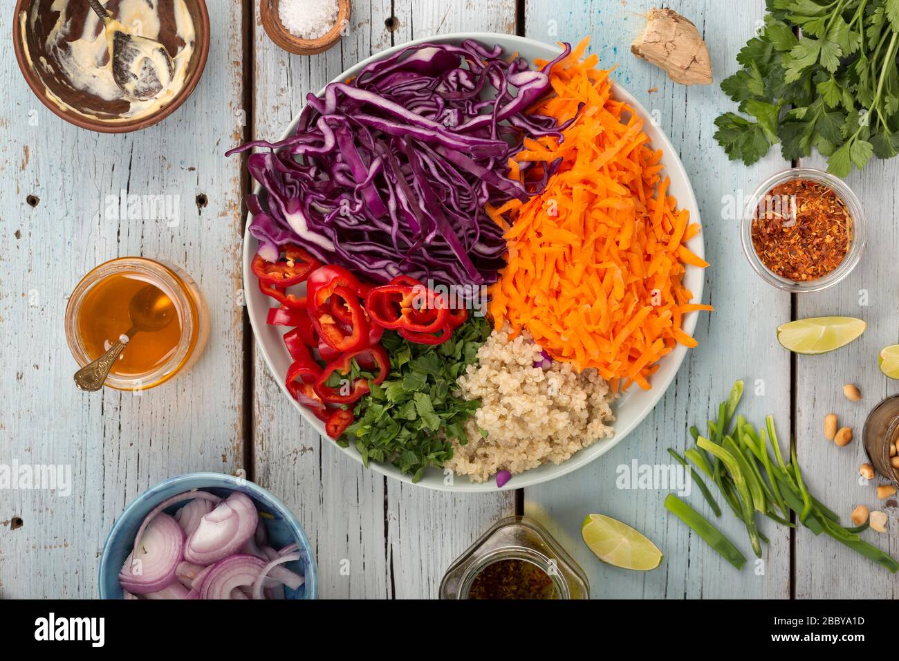 Vegetables Salad Colorful Rainbow Bowl Veggie Kabobs Foods Stir Fry Healthy Stock Photo Alamy