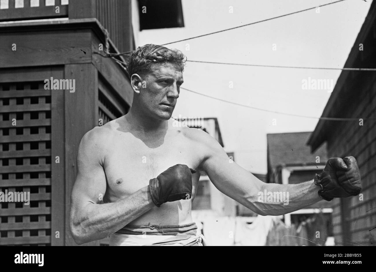 Bombardier Billy (William Thomas) Wells, English boxer ca. 1912 Stock Photo