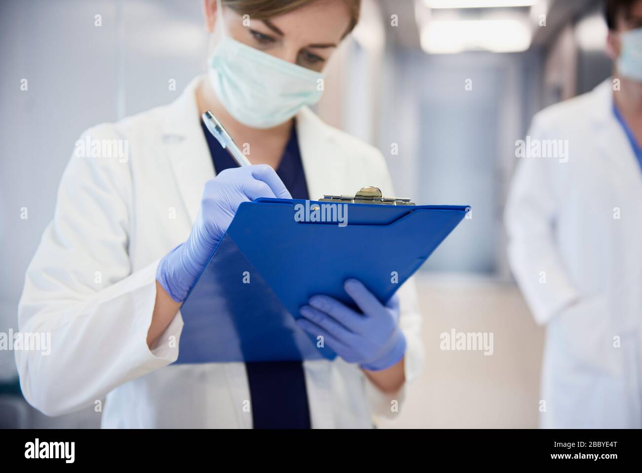 Doctor during a medical epidemiology Stock Photo