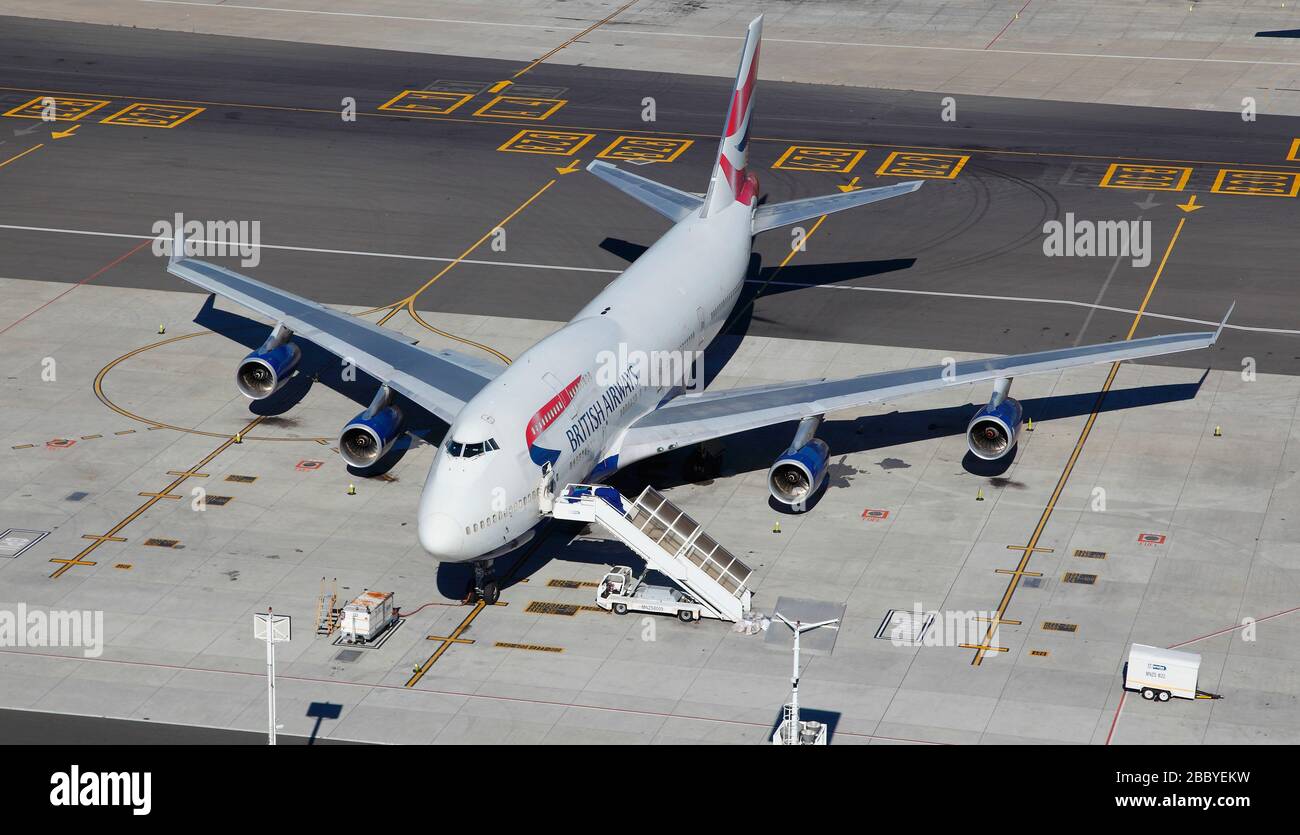 Aerial view of British Airways at Cape Town International Airport Terminal  Stock Photo - Alamy