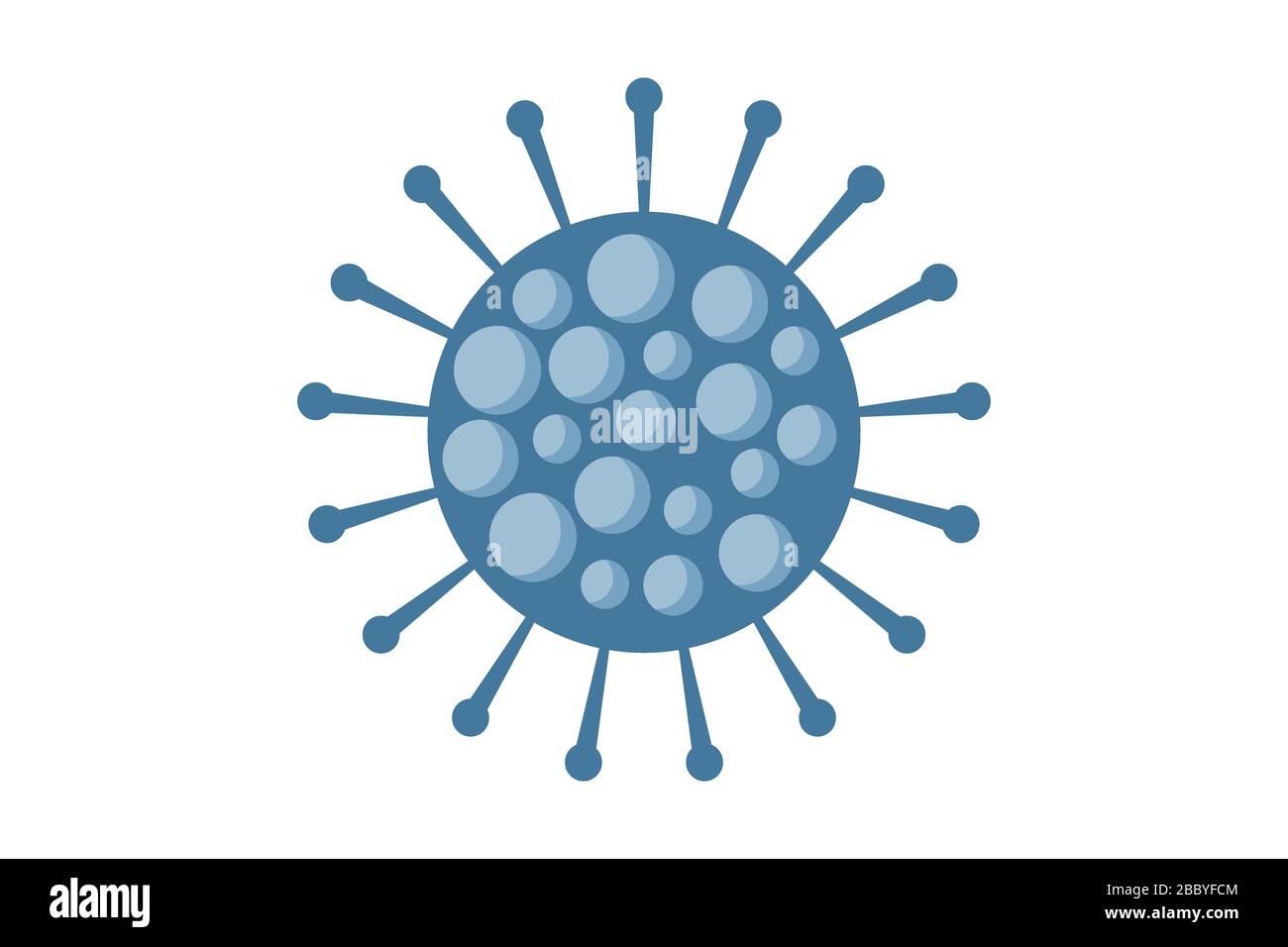 Virus or bacteria isolated on white background Stock Photo - Alamy