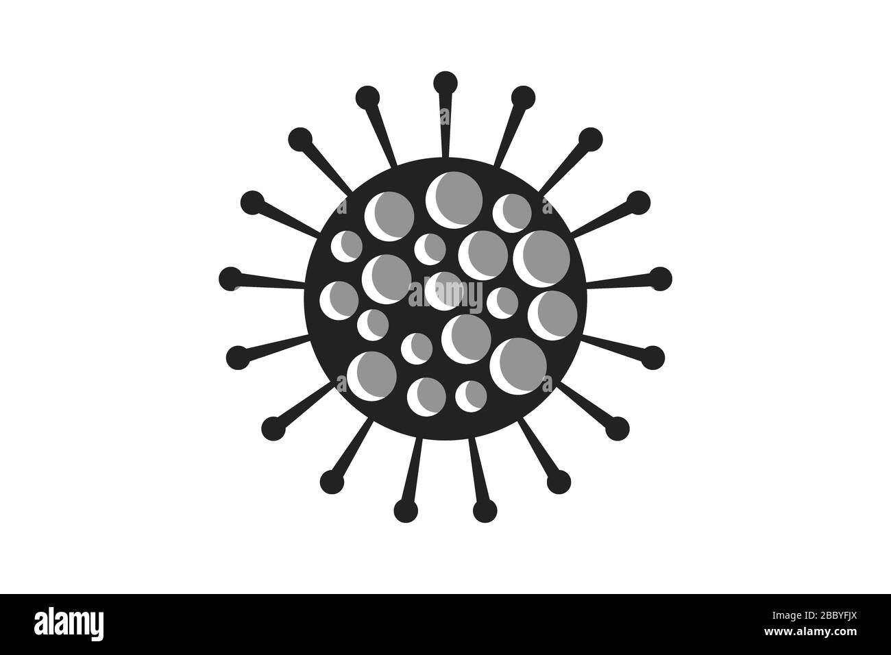 virus germ or pathogen bacteria in planet form Stock Photo - Alamy