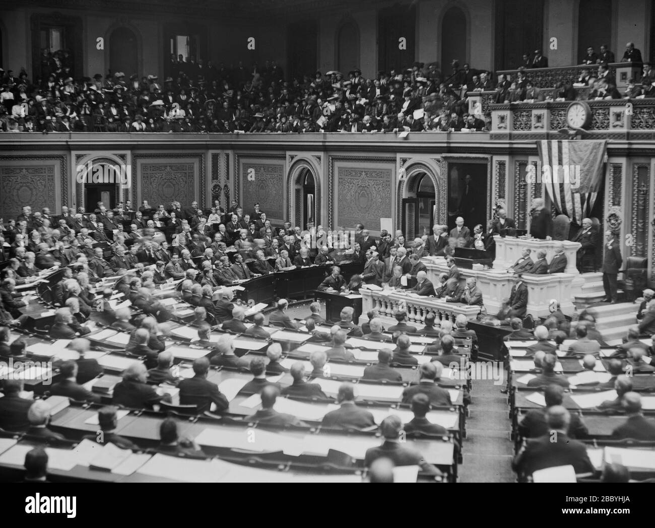 Historical house of representatives Black and White Stock Photos