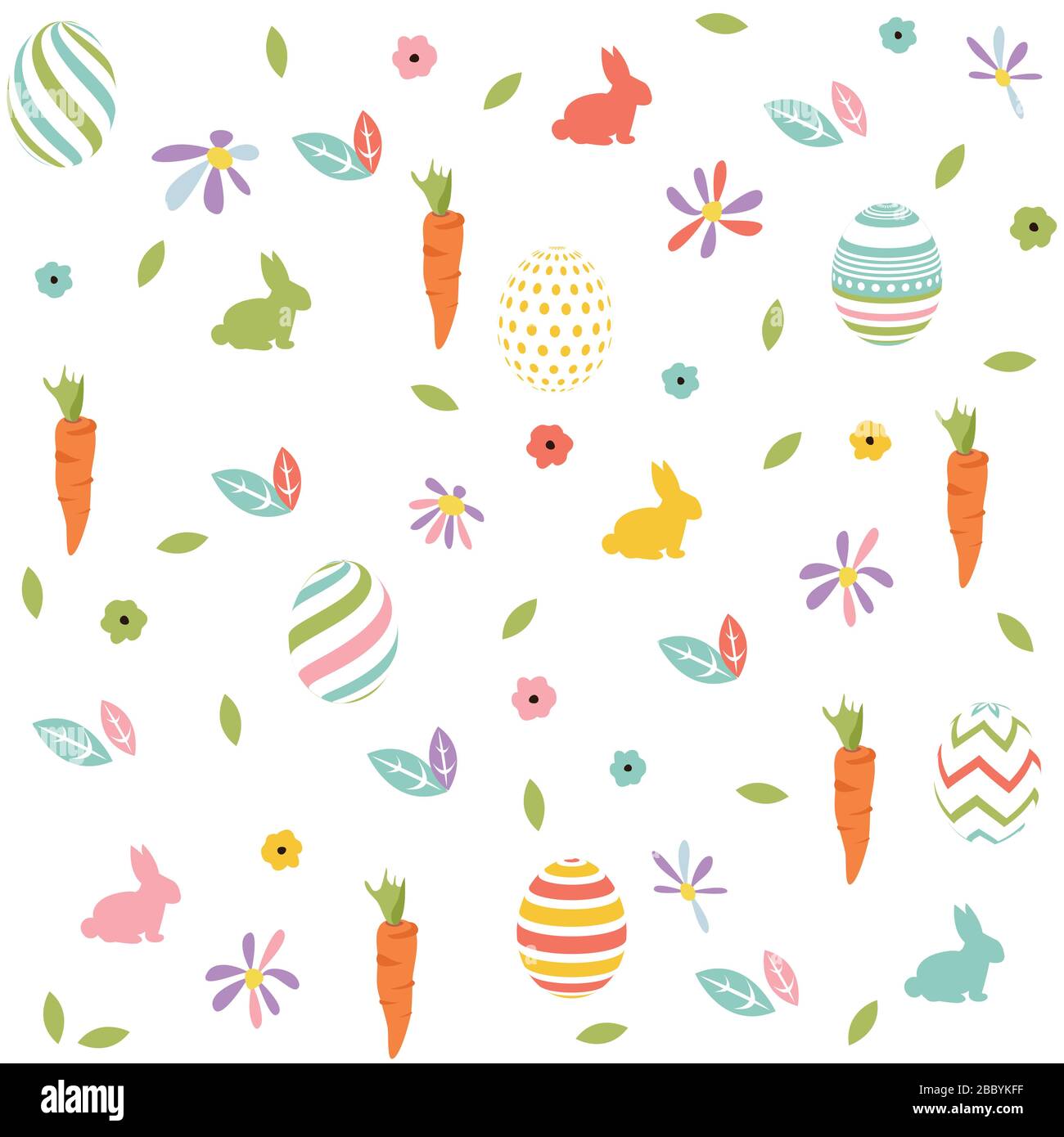 Happy Easter day greeting card Stock Vector