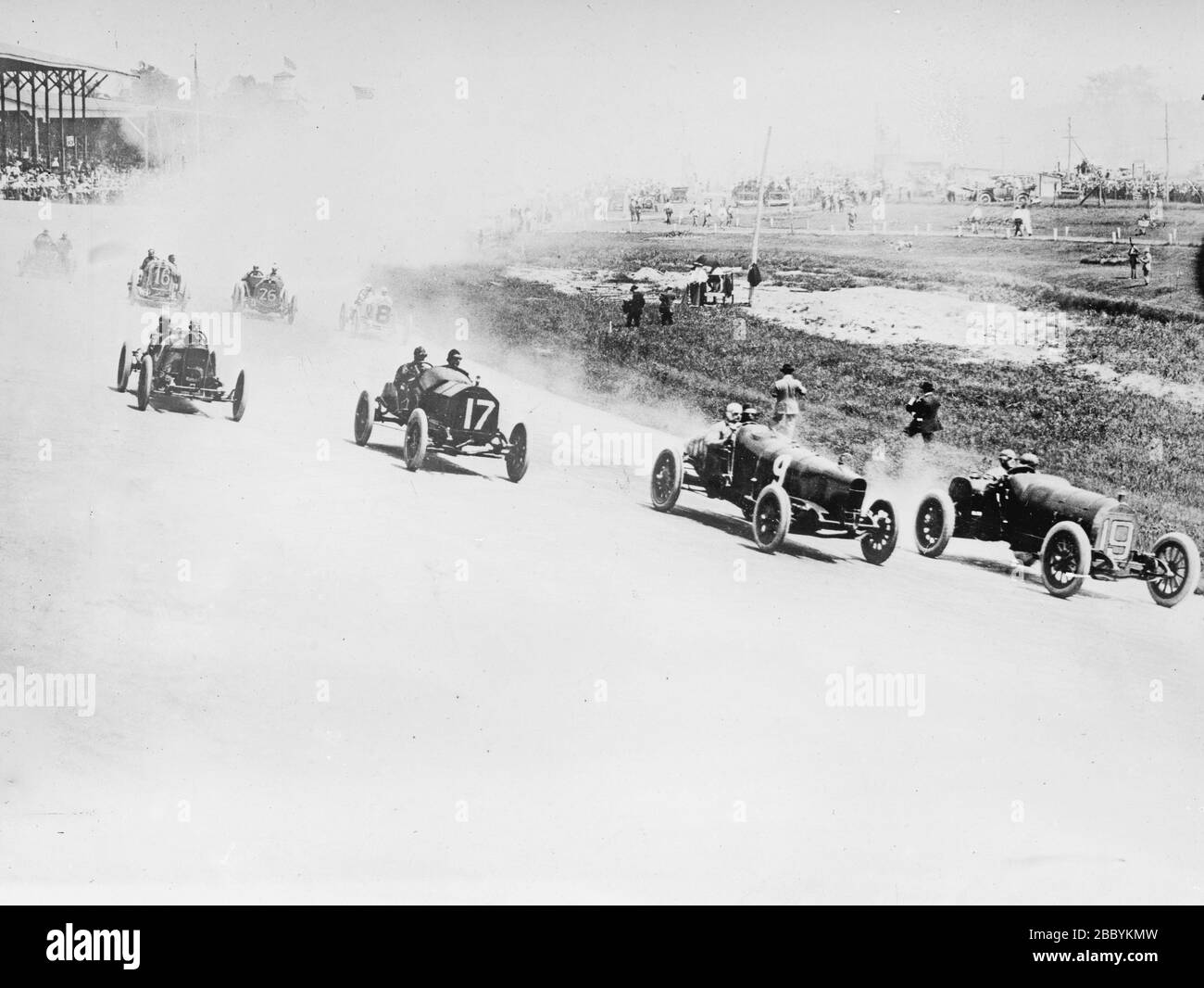 Indy 500 automobile race, in Indianapolis, Indiana May 30, 1913 Stock Photo