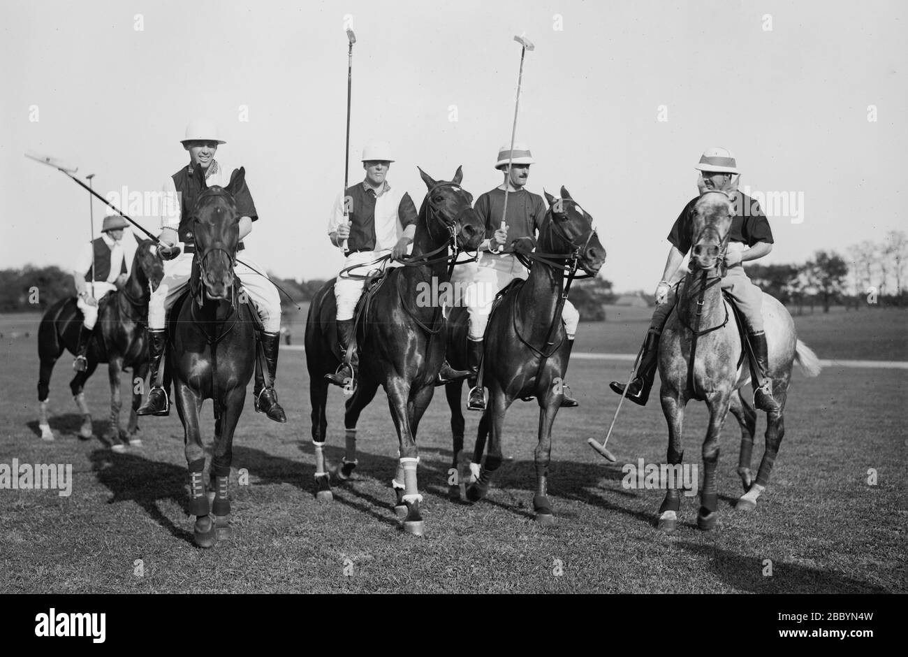Edwards, Freake, and others -- Polo Players ca. 1910-1915 Stock Photo