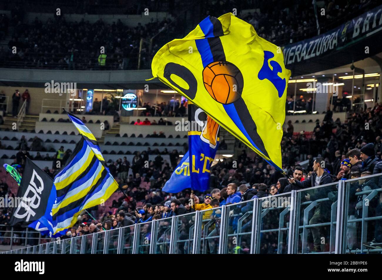 FC Internazionale supporters during soccer season 2019/20 symbolic images - Photo credit Fabrizio Carabelli /LM/ Stock Photo