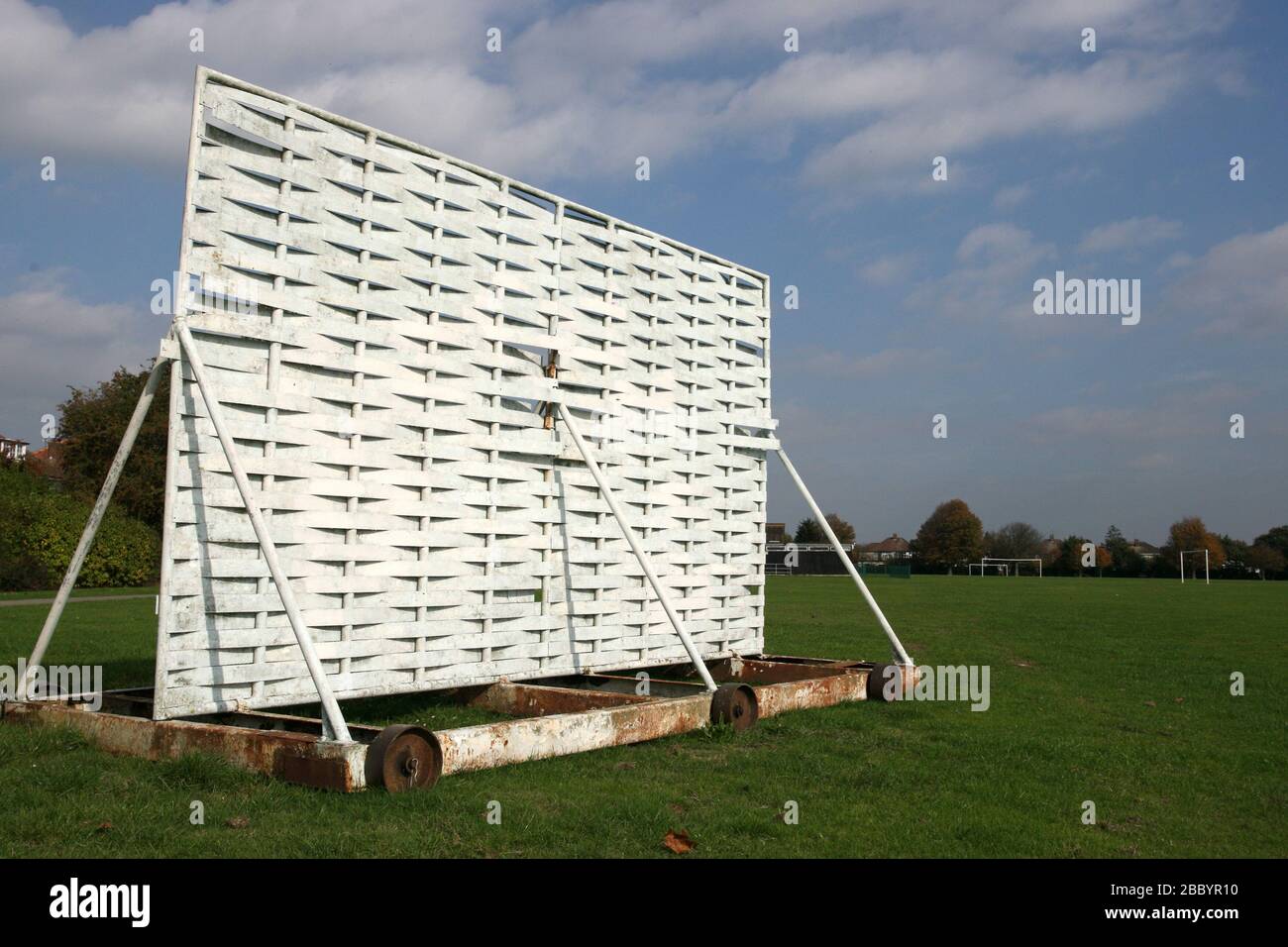 Cricket sightscreen. Clayhall Park, Longwood Gardens, Ilford, London