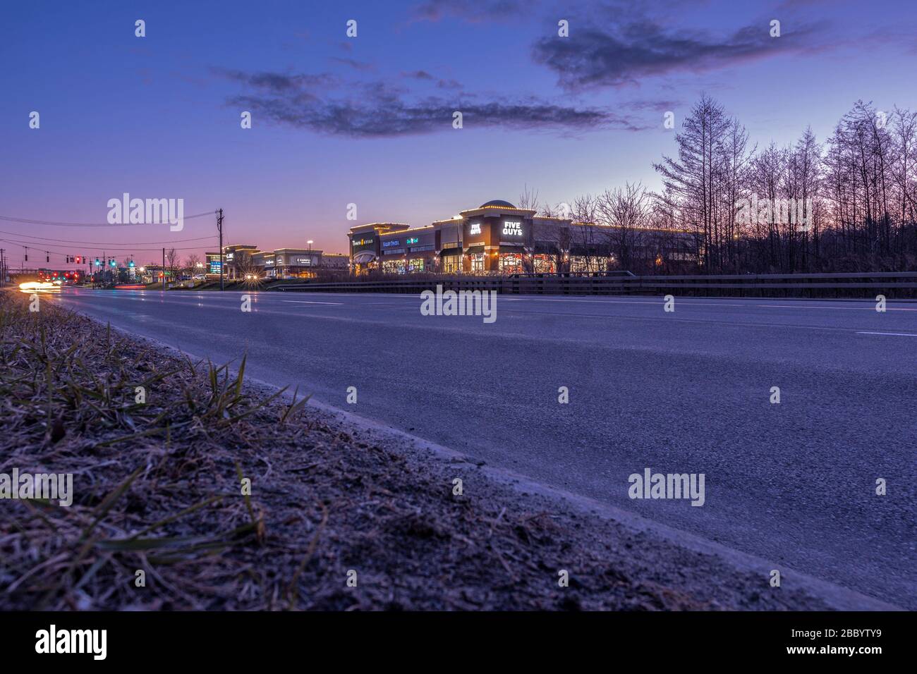 New Hartford, New York Apr 1, 2020 Evening Twilight View of