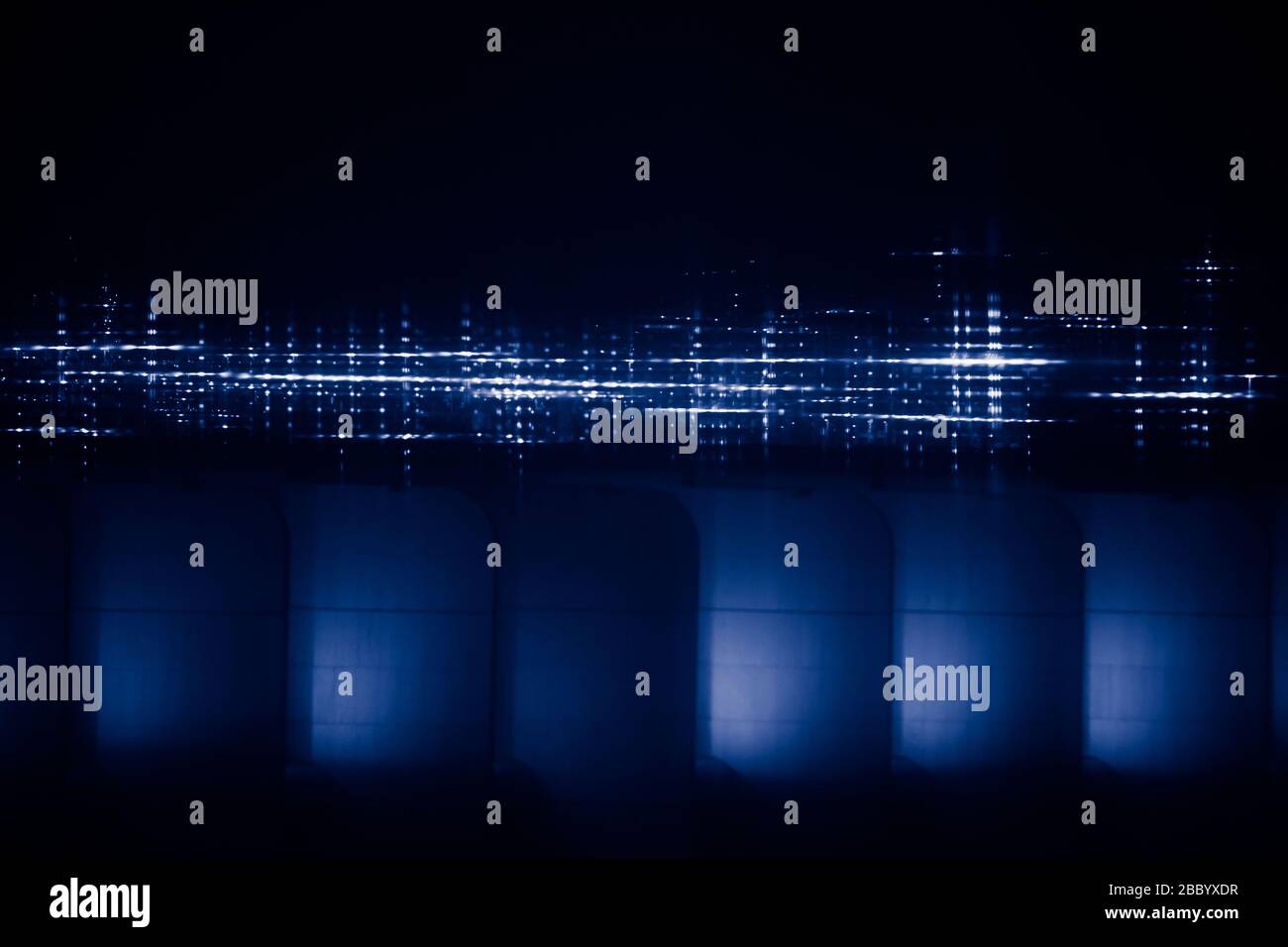 Abstract scientific background with diffraction grating effect over