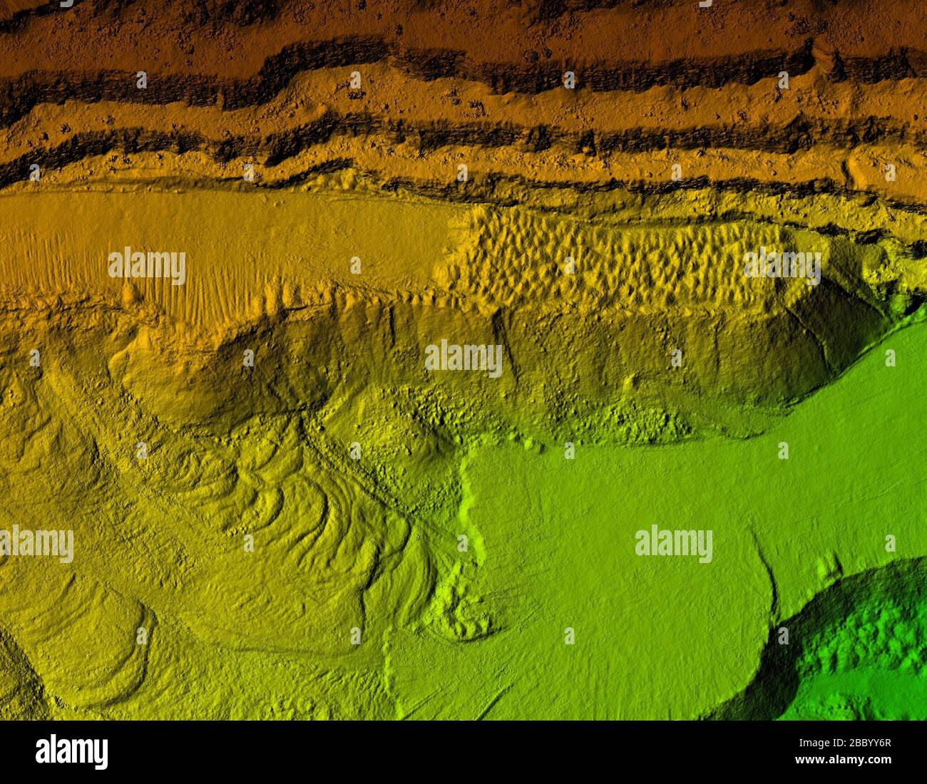 DEM digital elevation model. Gis product made after proccesing