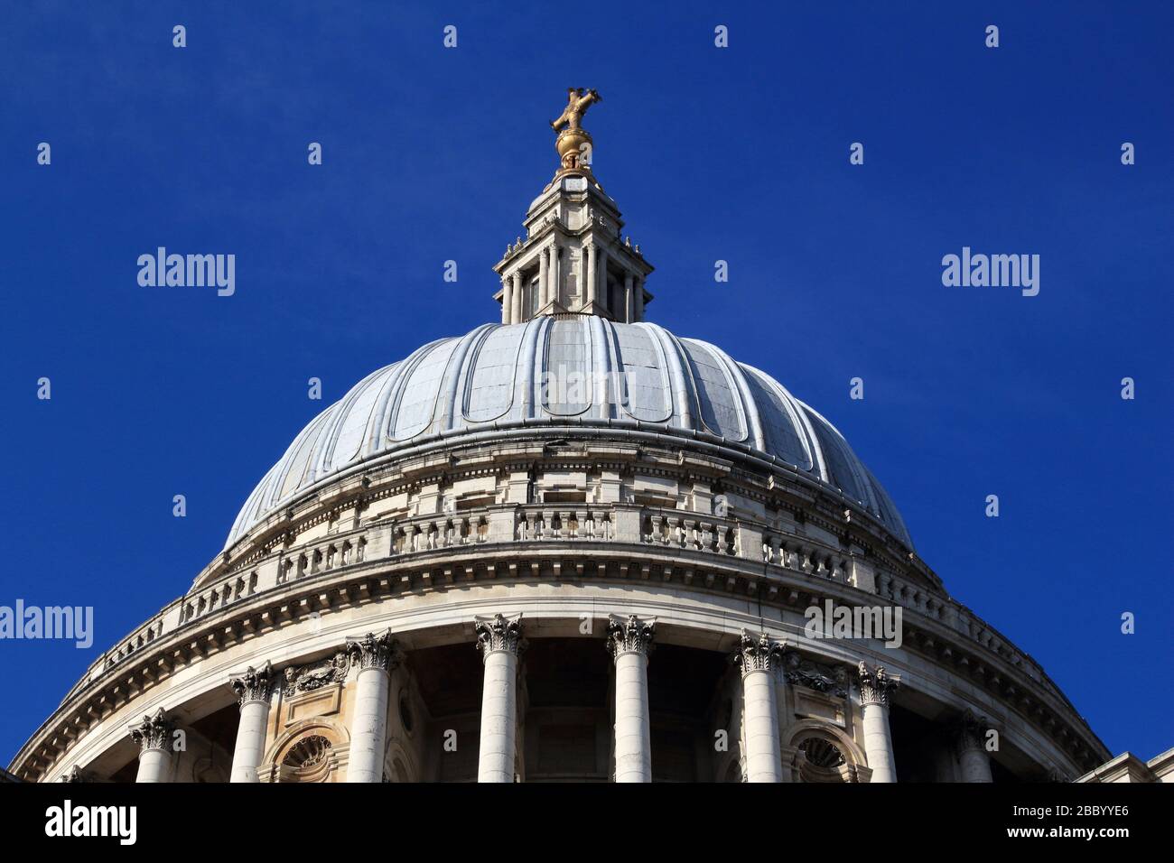 London, UK. Saint Paul's Cathedral facade architecture. London landmark. Stock Photo