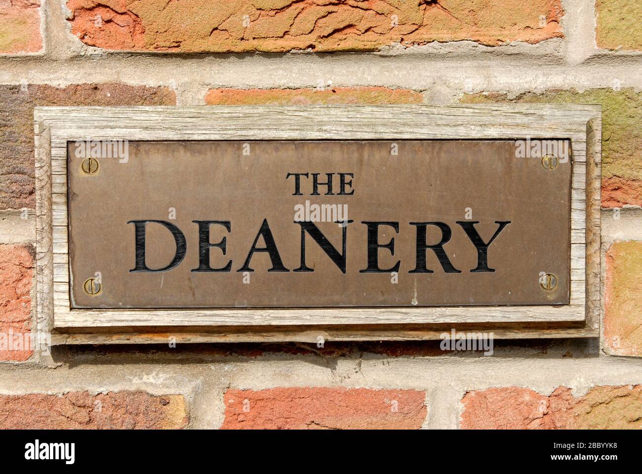 The Deanery in Dean's Park close to York Minster,York, England Stock Photo
