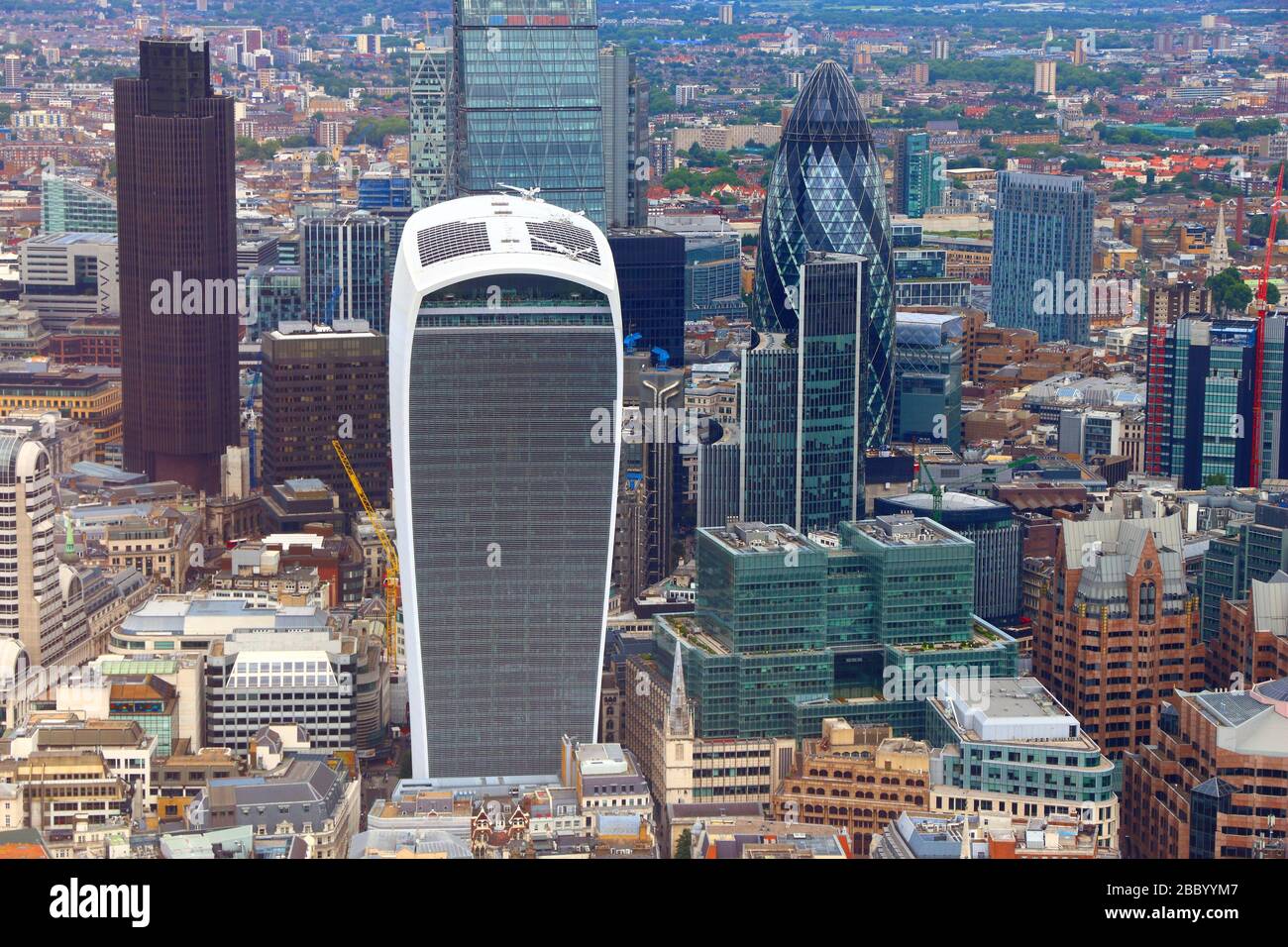 City of London skyline - capital city of the UK. Stock Photo